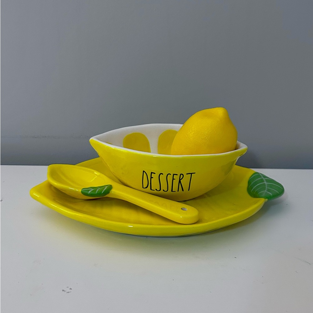 π Rae Dunn Lemon Dessert Bowl Set